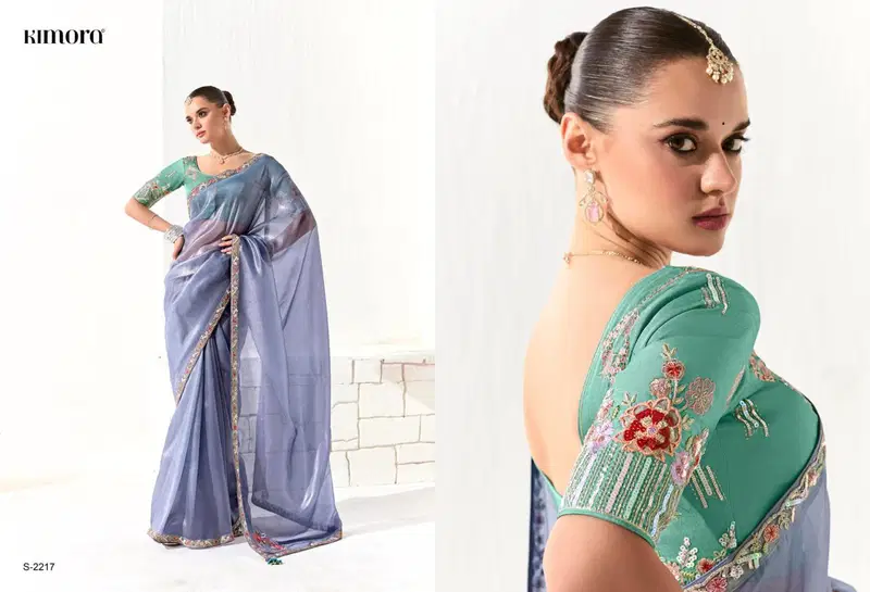Runway By Kimora Organza Tissue Designer Saree Wholesale Shop In Surat